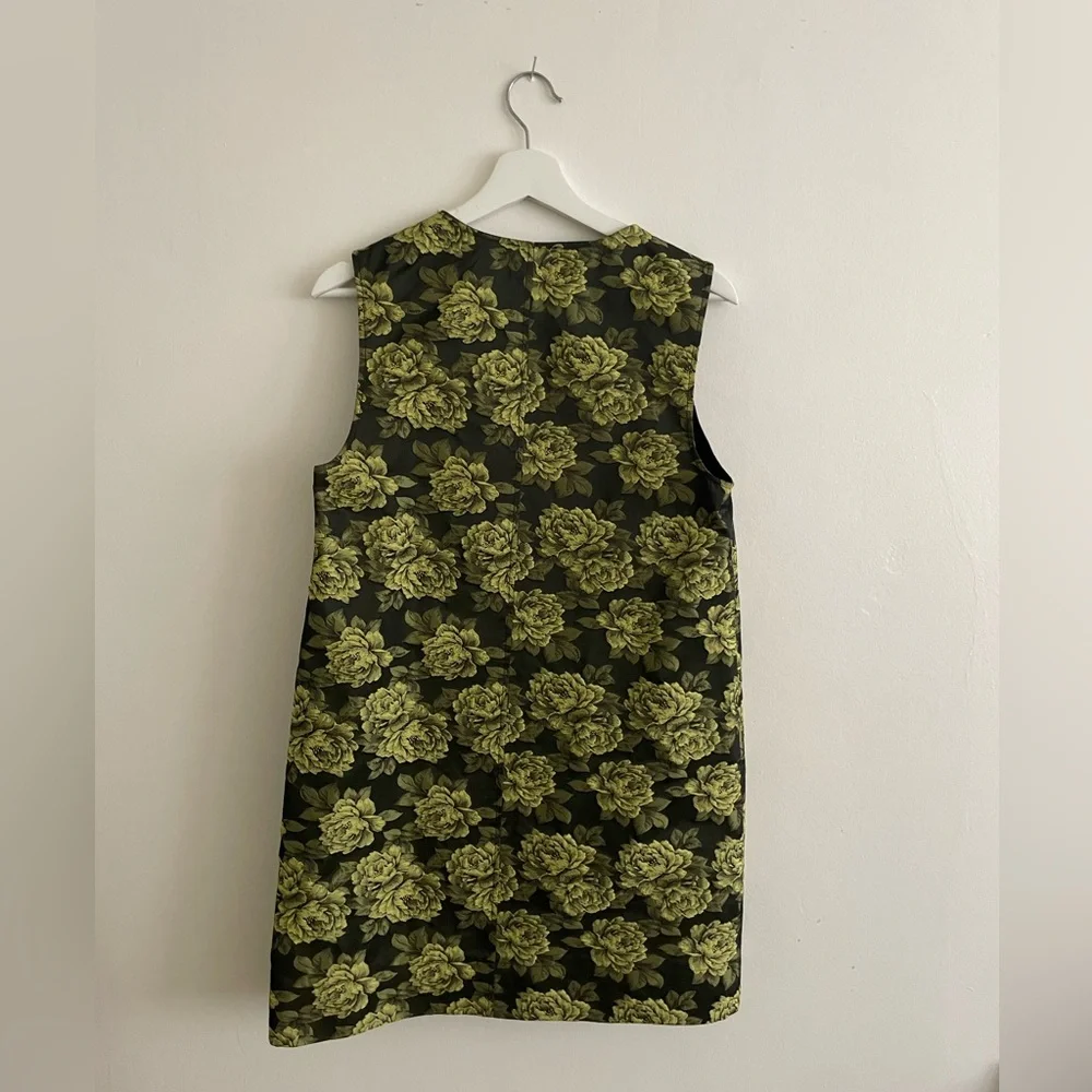 GANNI Flower Jacquard Suiting Mini Dress - Picture 7 of 9